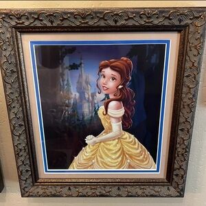 Disney’s Port Orleans Royal Room Belle Framed Art in Yellow and Gold